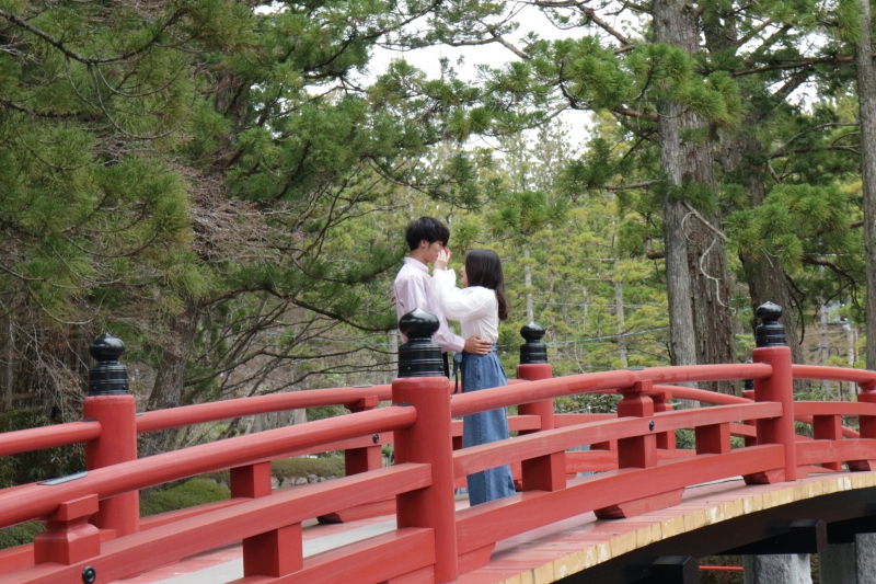 2018年4月14日 高野山へ観光へ来たときにお母さんが撮ってくれました